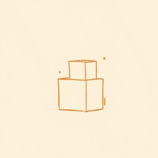 Illustration of two stacked blocks growing in size
